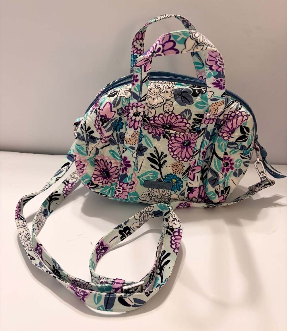Vera Bradley Penelope's Garden Convertible Quilted Tote Bag